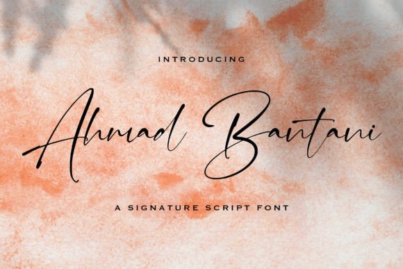 Ahmad Bantani: The Elegant Script Typeface for Digital Branding