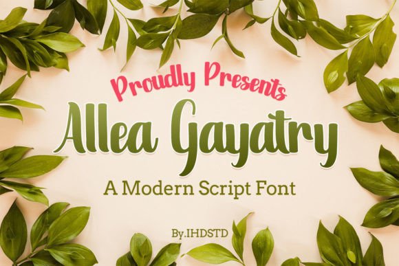 Allea Gayatry: Elevate Your Brand Identity with Elegant Script Typography