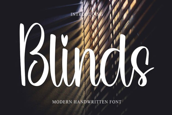 Blinds: A Handwritten Typeface for Modern Web Design