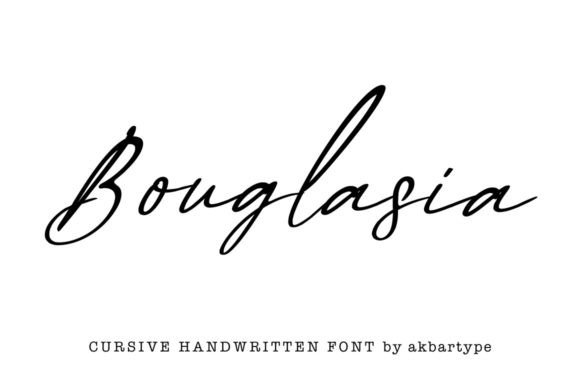Bouglasia Typeface: A Modern Script for Digital Branding