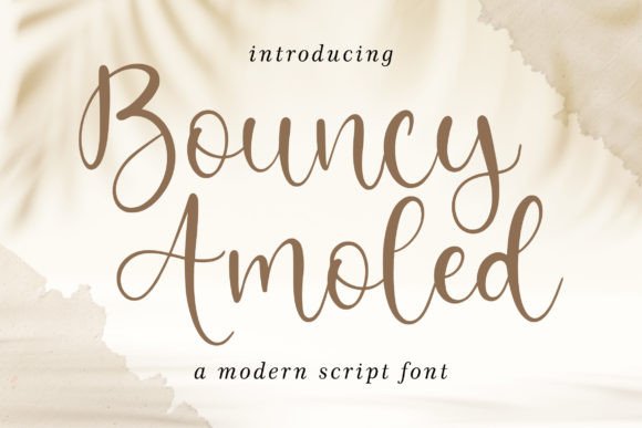 Bouncy Amoled: The Handwritten Typeface for Modern Web Design