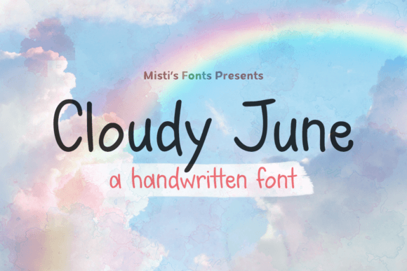 Cloudy June: A Handwritten Typeface for Editorial Design