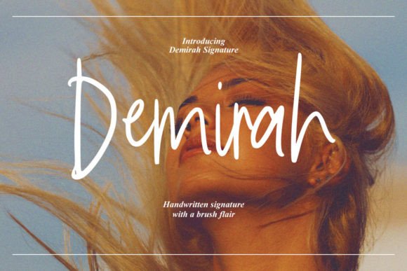 Demirah: A Sophisticated Script Font for Editorial Design