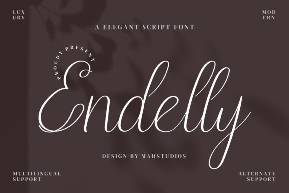 Endelly: A Refined Handwritten Typeface for Editorial Design