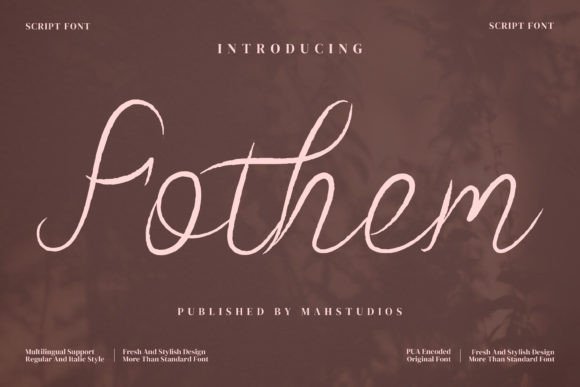Fothem: The Elegant Handwritten Typeface for Modern Web Design