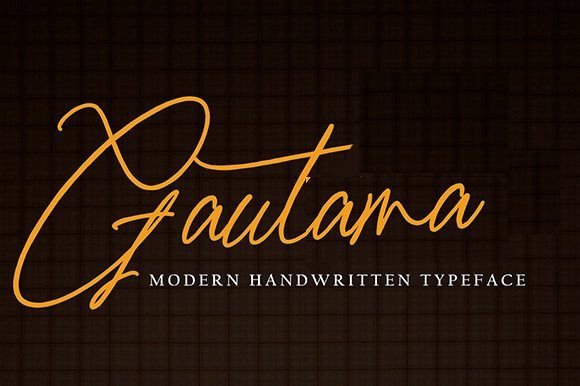 Gautama Typeface Review: A Delicate Handwritten Font for Elegant Branding