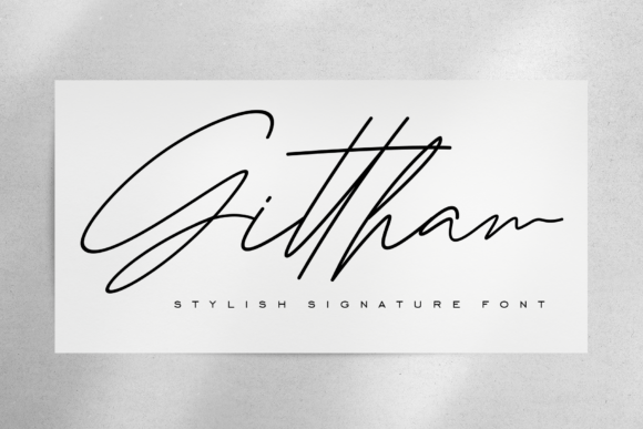 Gittha: The Luxury Script Typeface for High-Impact Campaigns