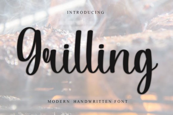 Grilling: A Handwritten Typeface for Editorial and Brand Identity