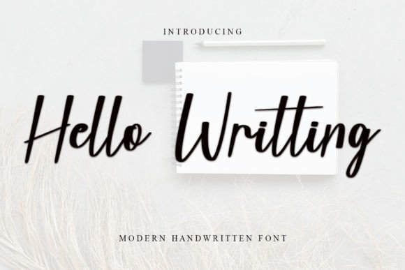 Hello Writting: A Handwritten Typeface for Elegant Brand Identities