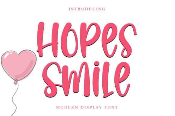 Hopes Smile: A Handwritten Typeface for Elegant Brand Identities