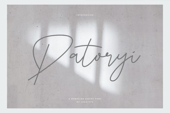 Patoryi: The Handwritten Typeface That Elevates Editorial Design