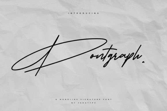 Pontgraph Typeface Review: Elegant Handwritten Font for Digital Design