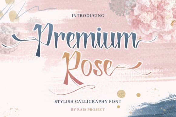 Premium Rose: The Elegant Handwritten Script Font for Crafters