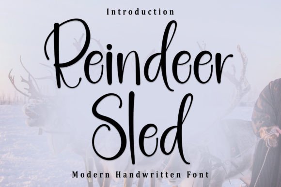 Reindeer Sled: A Handwritten Font for Elegant Web Design