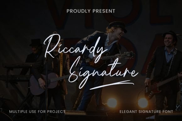 Riccardy Signature: The Premium Script Typeface for Modern Campaigns