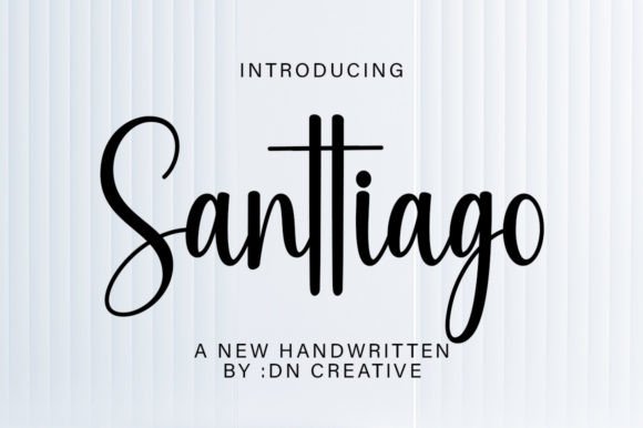 Santtiago: The Handwritten Typeface for Modern Web Design