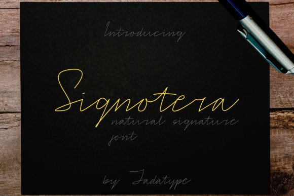 Signotera: The Elegant Handwritten Typeface for Crafters and Sellers