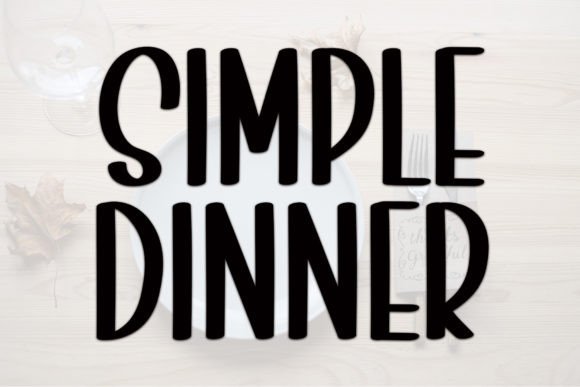 Simple Dinner: The Handwritten Typeface for Scroll-Stopping Campaigns