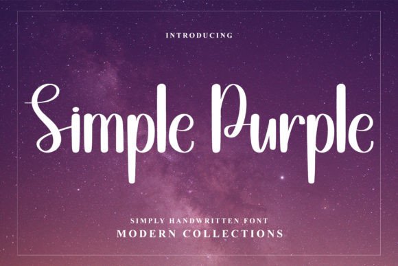 Simple Purple: The Handwritten Typeface That Elevates Small Business Branding