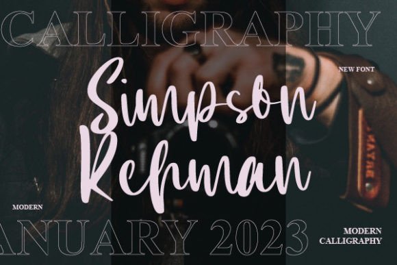 Simpson Rehman: The Perfect Script Typeface for Modern Web Design