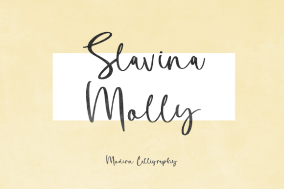 Slavina Molly: The Handwritten Typeface for Elegant Web Design