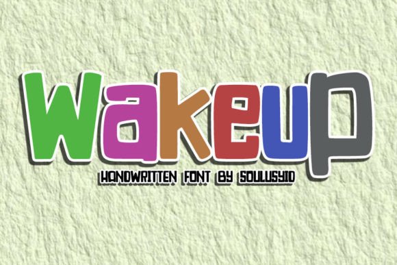 Wakeup Typeface: Elevating Campaign Visuals with Organic Elegance