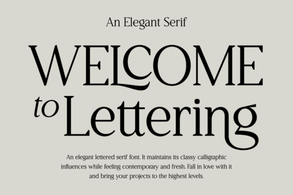 Welcome to Lettering: A Premium Serif Typeface for Modern Web Design