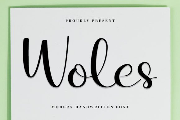 Woles: A Handwritten Typeface for Modern Editorial Design